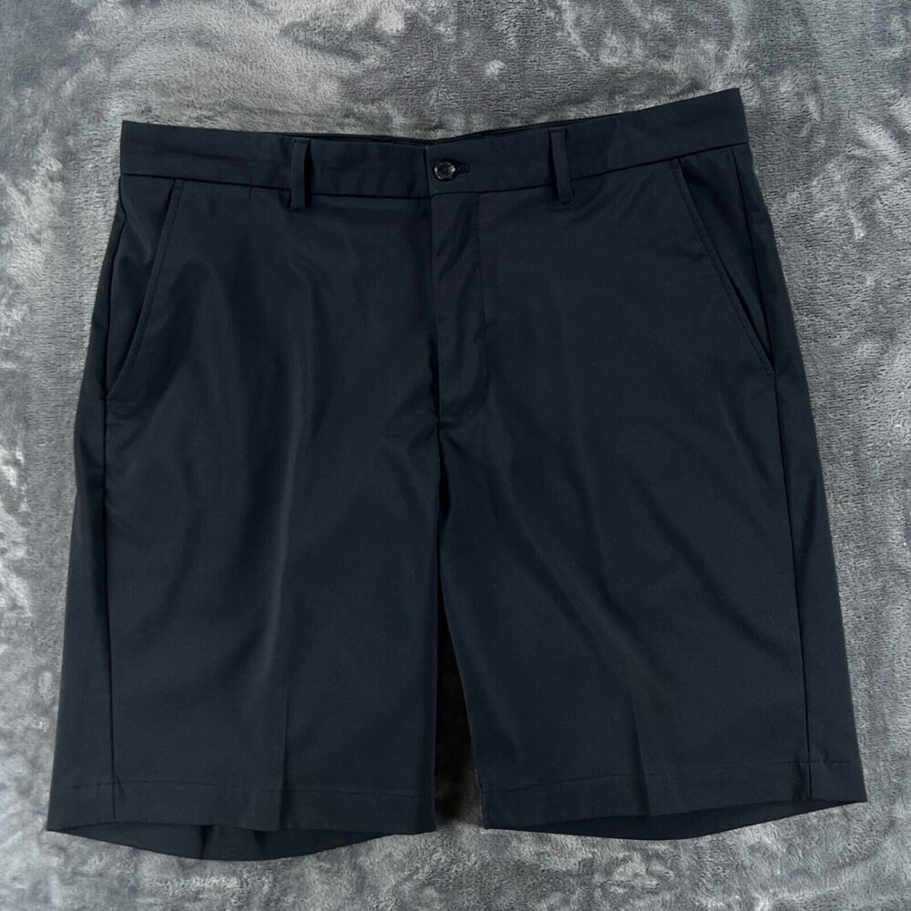 Greg Norman Microfiber Activewear Stretch Black Golf Shorts Men 36 Tennis Prep